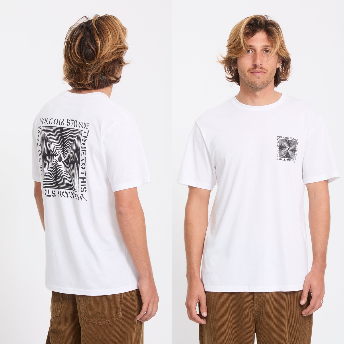 Streetwear Brand Tees - Wit Voidstone Volcom Outdoor Extreme Sports